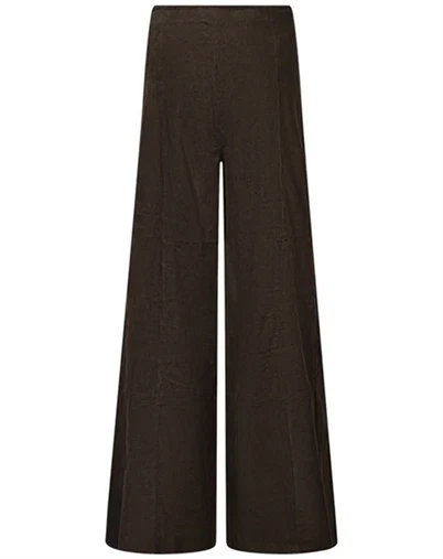Depeche - Adiva Culotte Ruskindsbukser - Dusty Brown